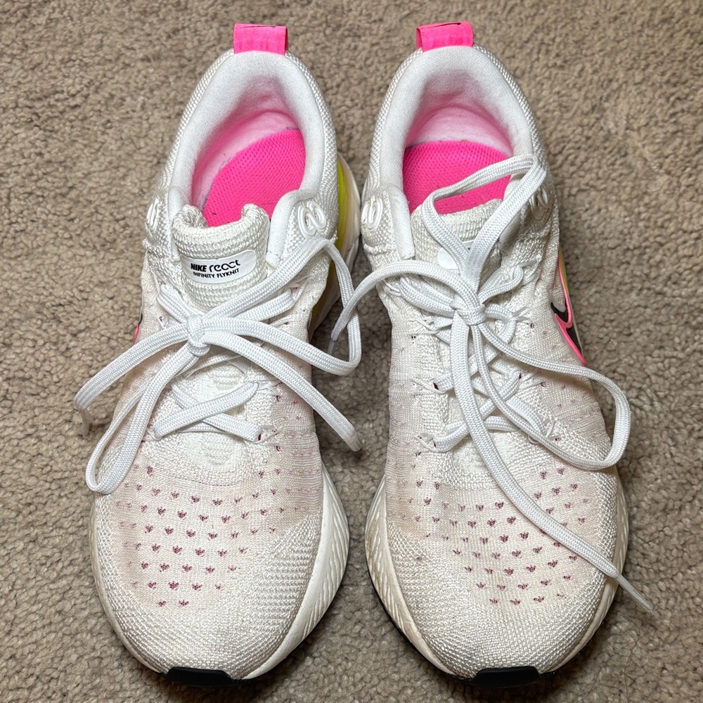 Nike React Women's White and Pink Sneakers